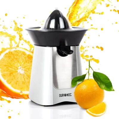Duronic Silver Citrus Juicer - 100W Powerful Fruit Press Duronic Silver Citrus Juicer - 100W Powerful Fruit Press