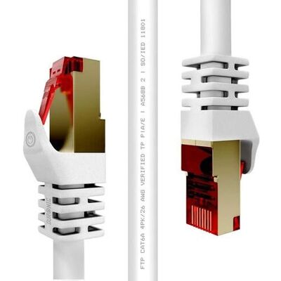 Câble Réseau Duronic Modèle RD-UG6K-X10J - 0,5m, Blanc, Cat6a - Publicité Câble Réseau Duronic Modèle RD-UG6K-X10J - 0,5m, Blanc, Cat6a - Publicité