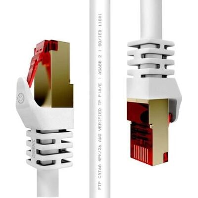 Câble réseau Duronic Blanc Cat6a F/UTP - 1,5 m - Publicité Câble réseau Duronic Blanc Cat6a F/UTP - 1,5 m - Publicité