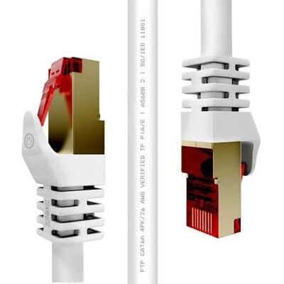 Duronic SR-SWBT-JK4L Câble réseau blanc 15m Cat6a F/UTP - Publicité Duronic SR-SWBT-JK4L Câble réseau blanc 15m Cat6a F/UTP - Publicité