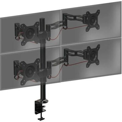 Duronic DM354 - Black - Monitor Support for 4 Screens Duronic DM354 - Black - Monitor Support for 4 Screens