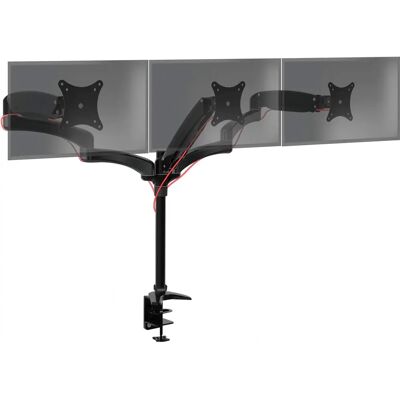 Duronic Dm553 Supporto Monitor - 3 Monitor Support - Height Adjustable - VESA 75/100 - 5kg Duronic Dm553 Supporto Monitor - 3 Monitor Support - Height Adjustable - VESA 75/100 - 5kg