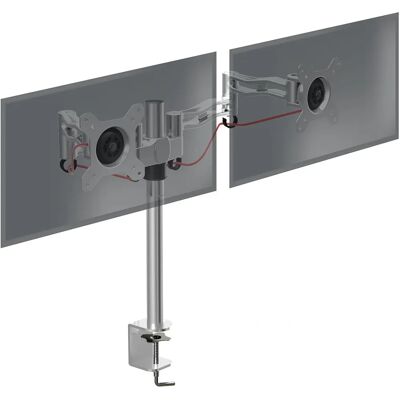 Duronic Dm352sr Monitor Support - Adjustable, Swivel, Tilt - Silver - Monitor Support Duronic Dm352sr Monitor Support - Adjustable, Swivel, Tilt - Silver - Monitor Support