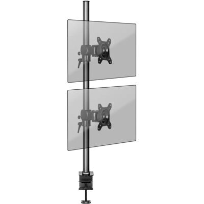 Duronic Dual Monitor Support - Adjustable VESA Mount for 13-27 inch Screens Duronic Dual Monitor Support - Adjustable VESA Mount for 13-27 inch Screens