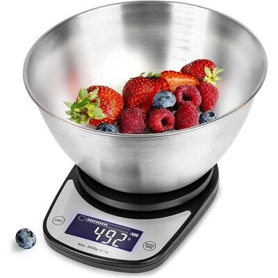 Waga kuchenna Duronic KS5000 - Precyzyjna 5kg Cyfrowa Waga kuchenna Duronic KS5000 - Precyzyjna 5kg Cyfrowa