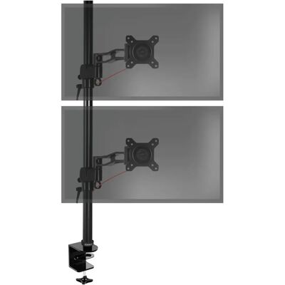 Duronic Dual Monitor Support - Adjustable, Space-saving Duronic Dual Monitor Support - Adjustable, Space-saving