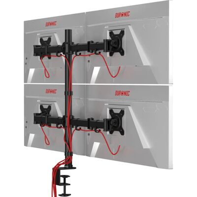 Marque Modèle Support pour 4 Moniteurs Support Support Ajustable VESA Max 100x100mm - Publicité Marque Modèle Support pour 4 Moniteurs Support Support Ajustable VESA Max 100x100mm - Publicité