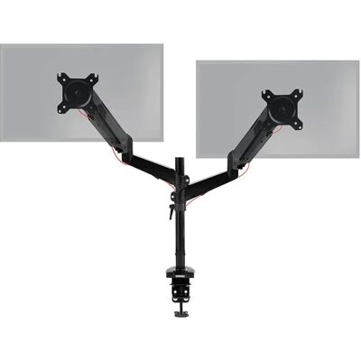 Duronic DMG52 Dual Monitor Stand for Two 15-27” PC Screens - VESA - Twin Full Motion Duronic DMG52 Dual Monitor Stand for Two 15-27” PC Screens - VESA - Twin Full Motion