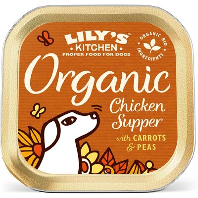 Jantar de Frango Orgânico Lily's Kitchen - 22 x 150g - Ração para cães Jantar de Frango Orgânico Lily's Kitchen - 22 x 150g - Ração para cães