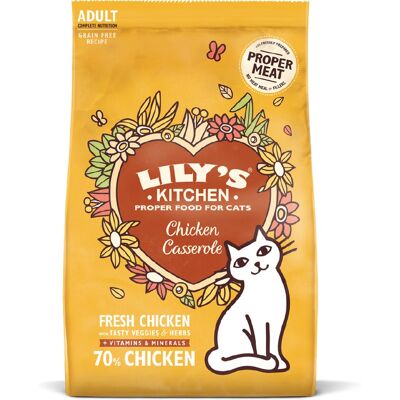 Lily's Kitchen Cat Adult Chicken Casserole dry food - 800g Lily's Kitchen Cat Adult Chicken Casserole dry food - 800g