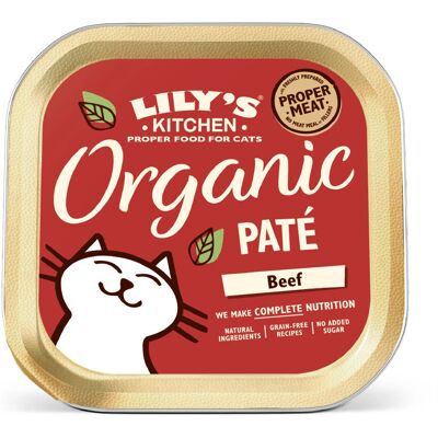 Ekologisk nötkött kattmat Lily's Kitchen - Komplett, Glutenfritt, 85g Ekologisk nötkött kattmat Lily's Kitchen - Komplett, Glutenfritt, 85g