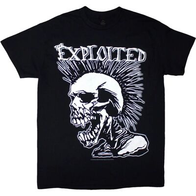 Tricou The Exploited Mohican Skull cu mânecă scurtă - Bărbați - Negru Tricou The Exploited Mohican Skull cu mânecă scurtă - Bărbați - Negru