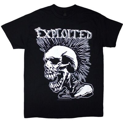 Tričko s krátkým rukávem The Exploited Mohican Skull - Pánské oblečení Tričko s krátkým rukávem The Exploited Mohican Skull - Pánské oblečení