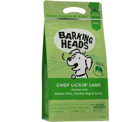Barking Heads Lamb Dog Food - All Hounder Bowl Lickin' Goodness - 2kg Barking Heads Lamb Dog Food - All Hounder Bowl Lickin' Goodness - 2kg