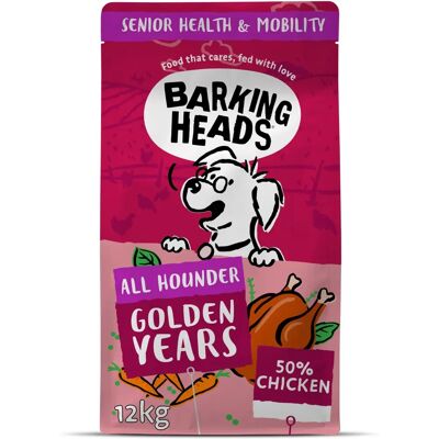 Suché krmivo Barking Heads Golden Years s kuřetem a pstruhem - 12kg Suché krmivo Barking Heads Golden Years s kuřetem a pstruhem - 12kg