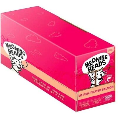 Meowing Heads So-fish-ticated Zalm Kat Natvoeding - 10 x 100g Meowing Heads So-fish-ticated Zalm Kat Natvoeding - 10 x 100g