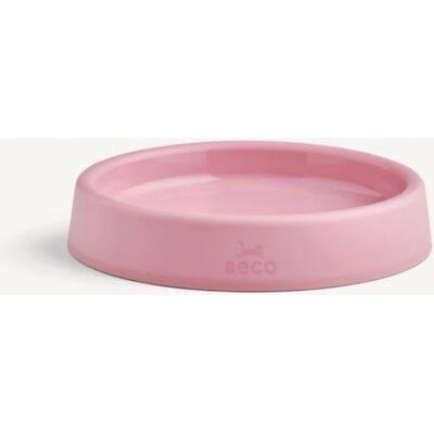 Beco Pets Bol de Chat Rose - Plastique recyclé, Large et peu profond Beco Pets Bol de Chat Rose - Plastique recyclé, Large et peu profond