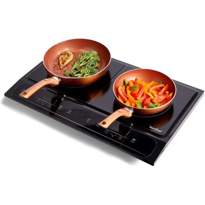 VonShef - Twin Induction Hob - 2800W - Induction Hob VonShef - Twin Induction Hob - 2800W - Induction Hob