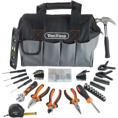 VonHaus - 92 Piece Tool Kit - Storage Bag - Tool Kit VonHaus - 92 Piece Tool Kit - Storage Bag - Tool Kit