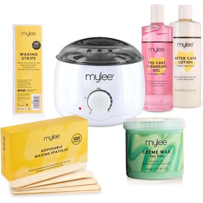 Mylee - Complete Waxing Kit - Heater - Cire d’arbre à thé - Waxing Kit - Publicité Mylee - Complete Waxing Kit - Heater - Cire d’arbre à thé - Waxing Kit - Publicité