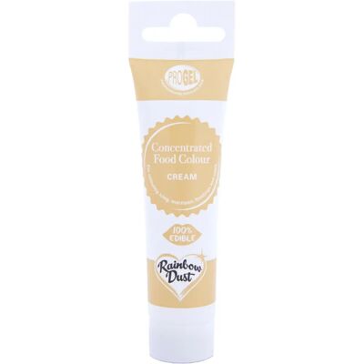 Rainbow Dust Progel 25g - Crème - Gel de décoration pour gâteaux - Publicité Rainbow Dust Progel 25g - Crème - Gel de décoration pour gâteaux - Publicité