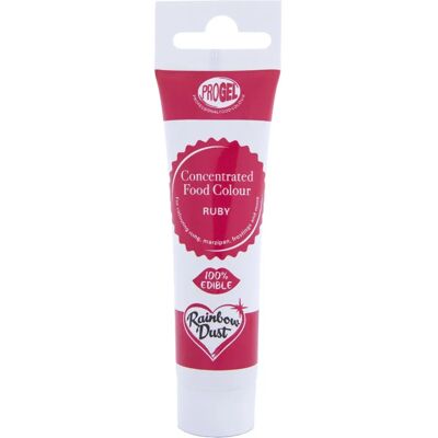 Rainbow Dust Progel Rubis - Gel Colorant Alimentaire - 25g - Publicité Rainbow Dust Progel Rubis - Gel Colorant Alimentaire - 25g - Publicité