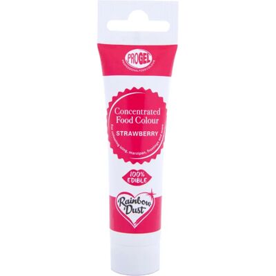 Rainbow Dust Progel Fraise - Gel colorant alimentaire - Publicité Rainbow Dust Progel Fraise - Gel colorant alimentaire - Publicité