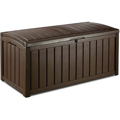 Keter Glenwood Deluxe 390L Deck Box - Storage & Seat Keter Glenwood Deluxe 390L Deck Box - Storage & Seat