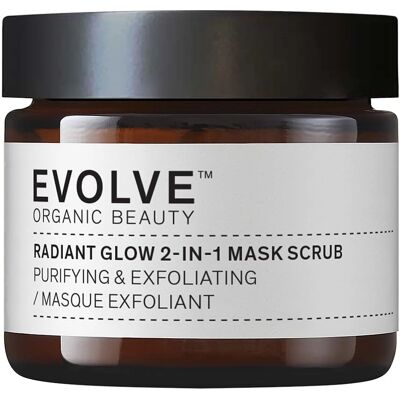 Evolve Beauty Strålende Glow Maske - Ansiktsmaske, Økologisk, Eksfolierende, Alle hudtyper Evolve Beauty Strålende Glow Maske - Ansiktsmaske, Økologisk, Eksfolierende, Alle hudtyper