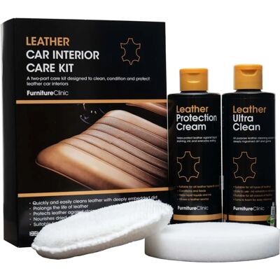 Kit d'entretien du cuir Furniture Clinic - Voiture et Maison - Publicité Kit d'entretien du cuir Furniture Clinic - Voiture et Maison - Publicité