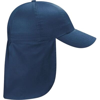 Beechfield Junior Legionnaire Cap - Bomuld Marine 3-12 år Beechfield Junior Legionnaire Cap - Bomuld Marine 3-12 år