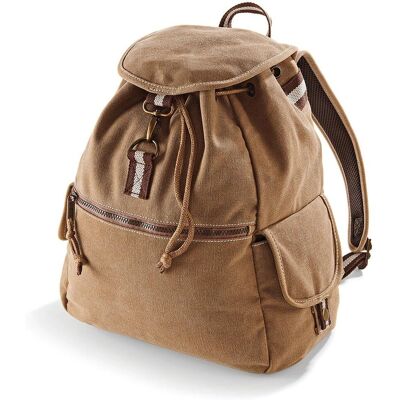 Sac à dos en toile beige Quadra - Vintage, Bretelles réglables - Sac à dos - Publicité Sac à dos en toile beige Quadra - Vintage, Bretelles réglables - Sac à dos - Publicité