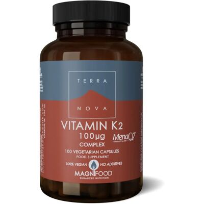 Terranova Vitamin K2 100µg Complex Vegicaps - Vitamin K2 Supplement Terranova Vitamin K2 100µg Complex Vegicaps - Vitamin K2 Supplement