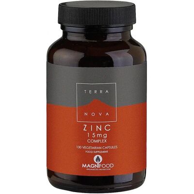 Terranova Zinc 15mg Complex - 100 Vegicaps - Supplements Terranova Zinc 15mg Complex - 100 Vegicaps - Supplements