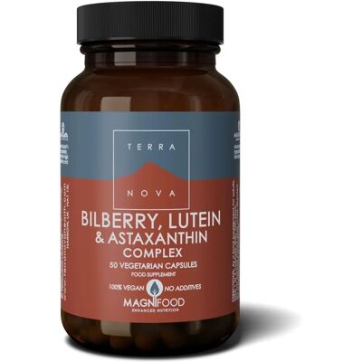 Terra Nova Heidelbeere, Lutein & Astaxanthin Komplex - 100 Vegicaps Terra Nova Heidelbeere, Lutein & Astaxanthin Komplex - 100 Vegicaps