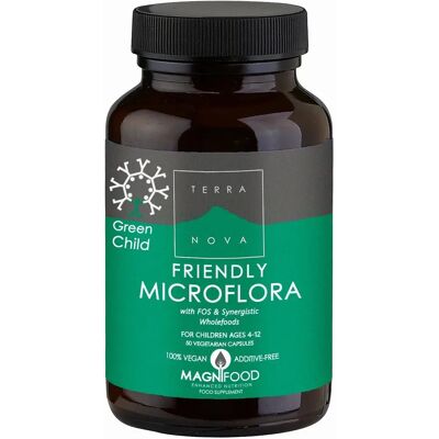 Terranova Microflora Infantil Amigable para Niños - 50 Vegicaps Terranova Microflora Infantil Amigable para Niños - 50 Vegicaps