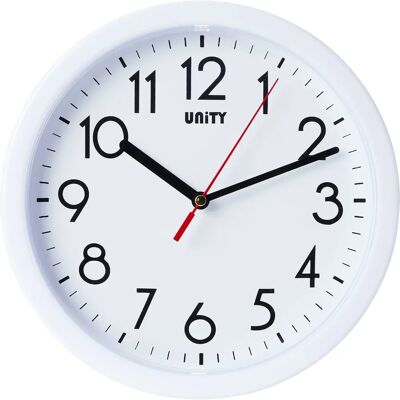 Unity - UNSW630 Hastings - 22 x 22 x 5 cm - Branco - Relógio de parede Unity - UNSW630 Hastings - 22 x 22 x 5 cm - Branco - Relógio de parede