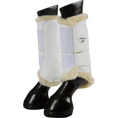LeMieux - Fleece Lined - White - XL - Brushing Boots LeMieux - Fleece Lined - White - XL - Brushing Boots