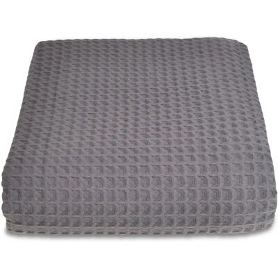 Allure Bath Fashions Large Graphite Waffle Blanket - Hotel Quality Allure Bath Fashions Large Graphite Waffle Blanket - Hotel Quality