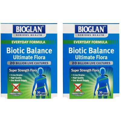 Bioglan Biotic Balance - 20 Billion Live Bacteria - 30 Capsules Bioglan Biotic Balance - 20 Billion Live Bacteria - 30 Capsules