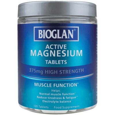 Bioglan Active Magnesium - Supports Muscle Function, 375mg, Vegan Bioglan Active Magnesium - Supports Muscle Function, 375mg, Vegan