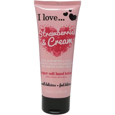 I love... Erdbeeren & Sahne Hand Lotion - Hand Cream I love... Erdbeeren & Sahne Hand Lotion - Hand Cream