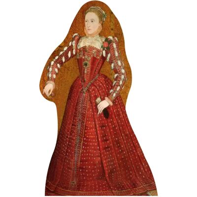 Iconicgreats - Tudor Woman Standin - 176 cm - Cardboard Cutout Iconicgreats - Tudor Woman Standin - 176 cm - Cardboard Cutout