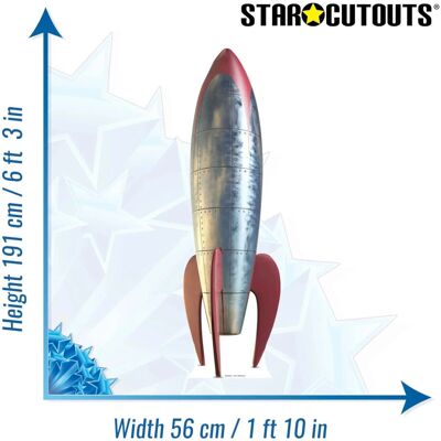 Iconicgreats - Fusée spatiale rétro années 1950 - Cardboard Cutout - Publicité Iconicgreats - Fusée spatiale rétro années 1950 - Cardboard Cutout - Publicité