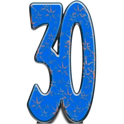 Iconicgreats Number 30 Cardboard Cutout - Fun Figure 171cm Tall - Celebration Iconicgreats Number 30 Cardboard Cutout - Fun Figure 171cm Tall - Celebration