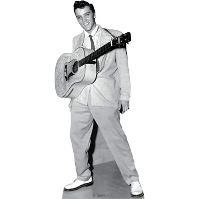 Iconicgreats Elvis Presley The King With Guitar Smiling Cardboard Fun Cutout - 180cm Tall Iconicgreats Elvis Presley The King With Guitar Smiling Cardboard Fun Cutout - 180cm Tall