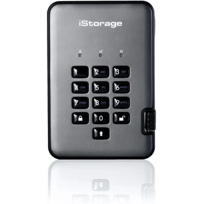 iStorage - diskAshur PRO2 SSD - 256GB - Externe SSD iStorage - diskAshur PRO2 SSD - 256GB - Externe SSD