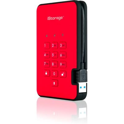 iStorage diskAshur 2-SSD - 16TB Red iStorage diskAshur 2-SSD - 16TB Red