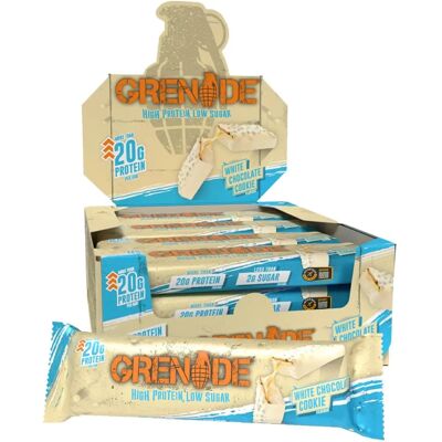 Grenade Carb Killa Protein Bar - White Choc Cookie - High Protein Snack Grenade Carb Killa Protein Bar - White Choc Cookie - High Protein Snack