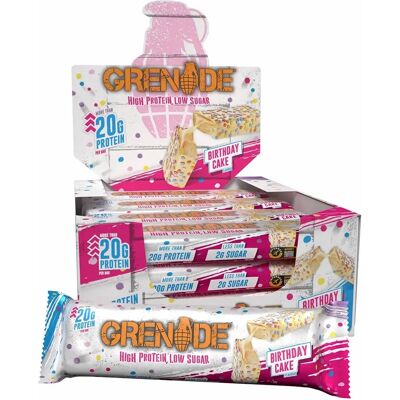 Grenade Carb Killa High Protein Bars Birthday Cake Grenade Carb Killa High Protein Bars Birthday Cake